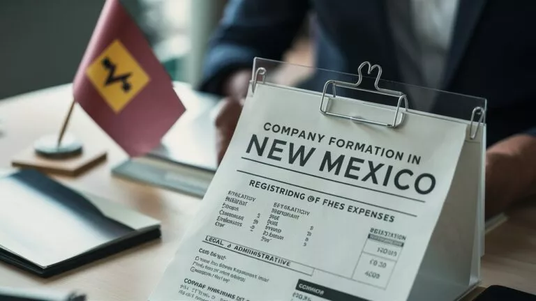 Was kostet eine firmengründung in New Mexico? Gebühren